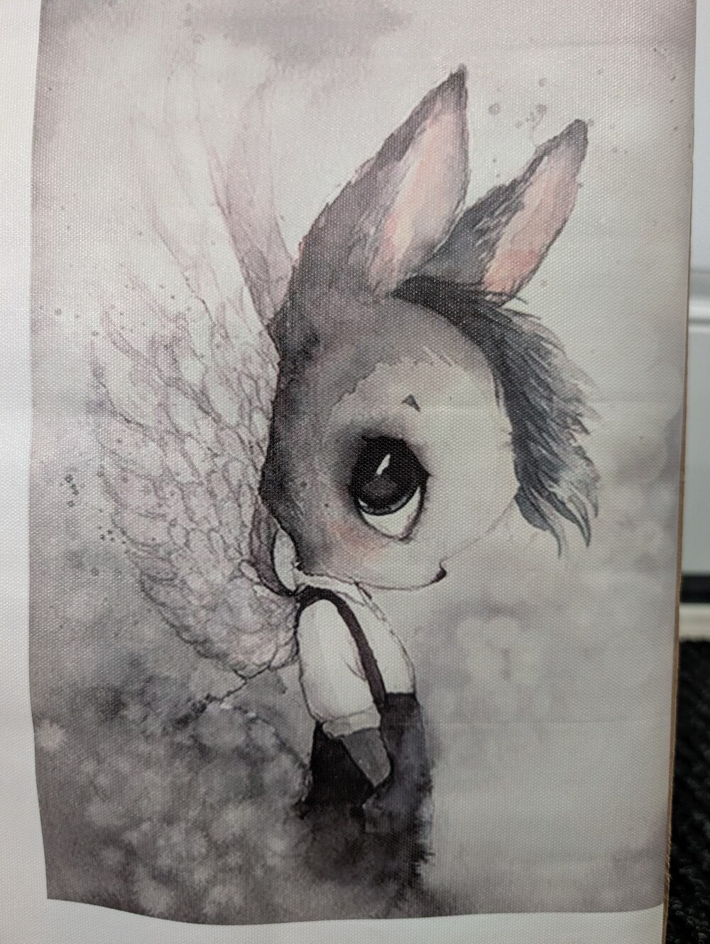 Set Of 3 Adorable Bunny Canvas Prints